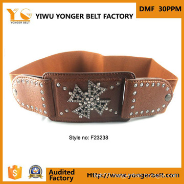 New Arrival Wide Elastic Studded Ladies Fashion Belt Manufacturer